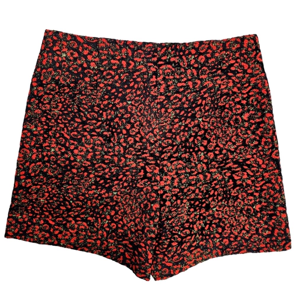 Zara Basic Red / Black Flat Panel Jacquard Dressy… - image 4